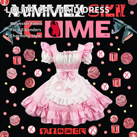 Robe de servante classique Lolita, ensemble tablier grande taille, costume de jeu de rôle Lolita Catgirl, costume de jeu de rôle