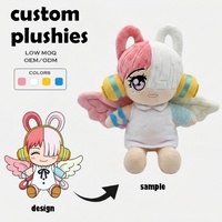 Fabricant de jouets en peluche personnalisés sur mesure à faible MOQ, avec estampage à chaud doré, pour anniversaire, unisexe, animaux en peluche, poupées en peluche