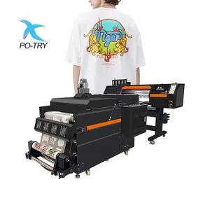 Potry จีนทำ4หัวหนักฟิล์ม Pet เครื่องพิมพ์ Dft เครื่องพิมพ์ Dtg พิมพ์เครื่องพิมพ์