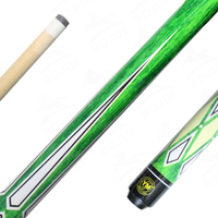 2 pièces boîte à canne en bois d'ébène snooker carambole bâton de queue de 10mm pointe joint en acier décalcomanie queue de billard pour piscine sport érable bout à bout quantité minimale de commande 1 pièce
