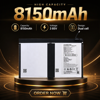 JJY3294175 8000mAh 3.85V Paket Baterai Li-ion Polimer Pouch dengan Papan Pelindung untuk Tablet Laptop 2-in-1