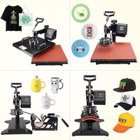 Presse à Chaud de Sublimation 5 en 1 MIDA Machine d'Impression Transfert Thermique pour T-Shirt, Tasses et Assiettes