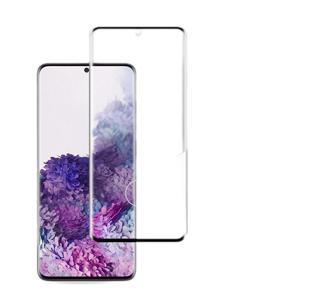 3D Full Cover Full Glue Curved Tempered Glass Screen Protector for Samsung S20 S20 Plus S20 Ultra