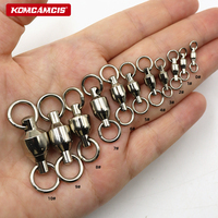 Swivel Pancing OEM Ball Bearing 44LB-330LB Konektor Pancing Kekuatan Tinggi untuk Memancing Air Tawar dan Air Asin