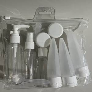 Ensemble de 11 flacons de toilette de voyage, contenants cosmétiques portables en plastique, flacons rechargeables pour lotion, tonique, spray et shampoing - Product Image 2