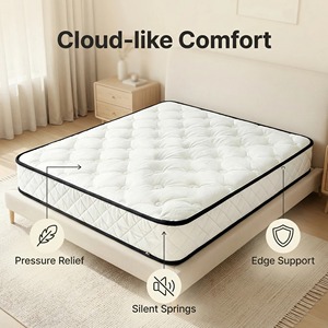 Colchón de Lujo con Resortes Helicoidales Comprimidos, Ultra Suave y Confortable, Superficie de Sueño Suave con Aislamiento de Movimiento para Casa, Villa o Dormitorio - Product Image 3