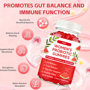 Gomitas Probióticas de Marca Privada OEM para Mujeres, Cuidado Digestivo Diario, Apoyo a la Salud Intestinal, Fábrica Certificada GMP, Venta al Por Mayor - Product Image 2