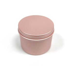 5ml-250ml ピンクアルミ製収納缶 小型丸型スタッシュポット リップバーム化粧品ボックス - Product Image 4