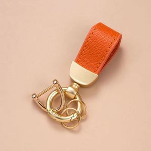 Hot Sale <b>Custom</b> Logo Print Vintage Leather Strap <b>Keychain</b> - Product Image 2