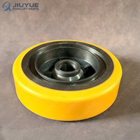 Nouvelle roue de charge en polyuréthane 350x100-68 pour chariot élévateur Linde R20 série 1120, roulement à rouleaux simple, roue de support robuste en polyuréthane