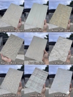Revêtement mural intérieur en argile modifiée 3D, panneaux de pierre artificielle flexibles en travertin, carreaux modernes imitation pierre pour extérieur