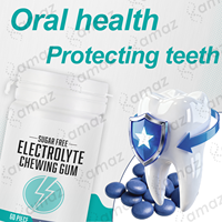 Amaz Wholesale OEM Private Label Natural Vegan Mighty Electrolyte Hydration Multivitamin Chewing Gum Supports Muscle Function