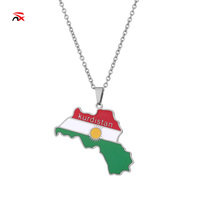 Produits de la série Drapeau du Kurdistan personnalisés NUOXIN, t-shirt, chapeau, sac, collier personnalisés du Kurdistan pour le match de football 2026
