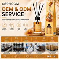 100ML Rietdiffuser Set met Rietenstokjes, Multi-geur Geur-olie voor Groothandel Huisparfum Distributeurs
