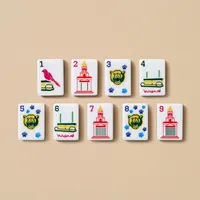 Ensemble de Mahjong et jeu de cartes Shuffle de l'Université Baylor