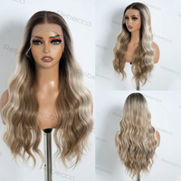 Offre Spéciale Perruque Synthétique Longue 360 Lace Sans Colle HD Swiss Frontale Pré-Plucked HD 360 Lace Sans Colle pour Femmes
