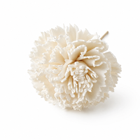 Diffuseur de parfum d'ambiance en bois de Sola, fleur d'œillet de 6 cm, fait main, vente en gros, direct usine, OEM