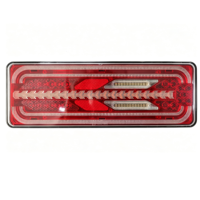 Feu arrière LED 9-36V avec clignotant dynamique, feu de freinage, feu de recul et feu antibrouillard, homologué Emark, étanche pour camion, remorque, camping-car, poids lourd, caravane