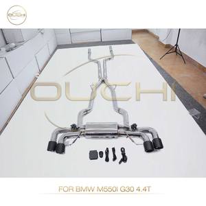 Sistema di scarico OUCHI per BMW M550i G30 4.4T in acciaio inossidabile marmitta Catback con valvola Catback accessori auto - Product Image 5