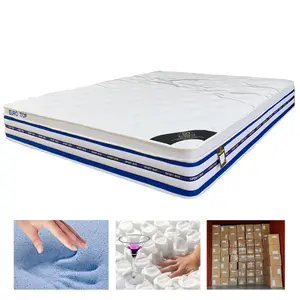 凝胶记忆泡沫压缩床垫30厘米坚固口袋弹簧床床垫家居家具家用或酒店家具柔软现代