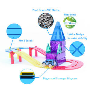 Nouveaux jouets éducatifs pour enfants, blocs de construction magnétiques flexibles, piste de course automobile, ensemble de blocs pour enfants - Product Image 5