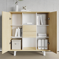 Bureau de direction en forme de L, luxueux, durable, écologique, pour PDG, directeur, manager, bureau à domicile minimaliste, montage facile, bois MFC