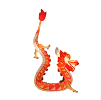 PDYEAR Modèle de mur d'escalade gonflable géant personnalisé Dragon Dinosaure, Animal de dessin animé, Étanche, Résistant au soleil, Durable, Lithium