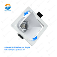Resplandor ajustable 6500K techo inteligente Gu10 lámpara bombilla Mr16 Pc Downlight Spot luz empotrada Led Downlight de alta calidad para proyecto