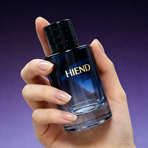 Frasco de Perfume Cilíndrico de Vidrio de Lujo para Hombre, con Base Pesada, de Gran Venta |   Logotipo Personalizado y Caja de Regalo - Product Image 3