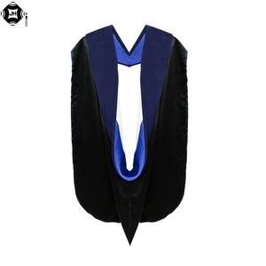 Capas de Graduación de <span class=keywords><strong>Doctorado</strong></span> de Alta Calidad Personalizadas de Fábrica OEM con Terciopelo de Lujo, Venta al por Mayor - Product Image 2
