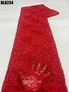 Wholesale Price Gradient Bridal Guatemala Beaded <strong>Lace</strong> with Sequins Embroidered Mesh <strong>Lace</strong> French <strong>Lace</strong> <strong>Fabric</strong> for Wedding - Product Image 4