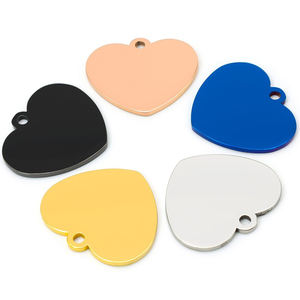 ステンレス鋼 キーホルダー レーザー刻印テキスト ミラーブランク メタルペットペンダント パーソナライズ ラブドッグラベル 手作りメタルクラフト - Product Image 3