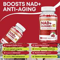 Complément alimentaire OEM NAD Gummy Biotin Anti-âge en gommes pour les cheveux, la peau, les ongles, les articulations, le collagène, la kératine, le zinc, la vitamine K2 D3