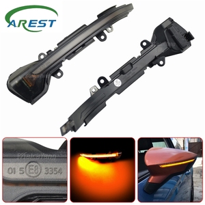 Luz intermitente dinámica de desplazamiento de ala lateral para <span class=keywords><strong>Seat</strong></span> Leon III Mk3 5F ST <span class=keywords><strong>FR</strong></span> Cupra <span class=keywords><strong>Arona</strong></span> KJ7 2013 2014 2015 2017 2018 - Product Image 3