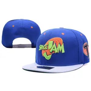 Özel 6 Panel 3d nakış Flatbill Snapback şapka, % 100% akrilik malzeme spor şapka, düz snapback kap