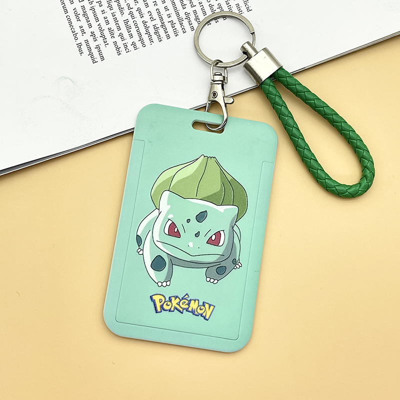 Newest Cartoon Poke Snorlax Gengar Card Holder & Lanyards - Custom PVC ID  Badge Case for Pokemon Card Accessories