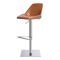 [Offre Spéciale Limitée] Tabouret de Bar Italien de Luxe Léger en Acier Inoxydable, Hauteur Réglable, Rotatif, Moderne, Simple, avec Dossier, pour la Maison
