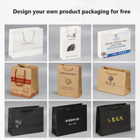 Sacs en papier kraft blancs personnalisés de luxe avec poignées, imprimés avec votre logo, pour vêtements, chaussures, sous-vêtements, cadeaux et artisanat