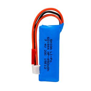 601844 2S 7.4V 450mAh 20C 충전식 리포 배터리 헬리콥터용 RC 배터리 K989 - Product Image 6