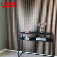 Panel acústico de fieltro negro nogal personalizado, listones de madera, paneles de pared para techo, cabecero de pared, Akupanel