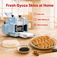 Machine à faire des enveloppes de Gyoza électriques, presse à peau de raviolis japonais ultra-fine, 3000-3600 pièces/h pour la maison et la cuisine d'Izakaya