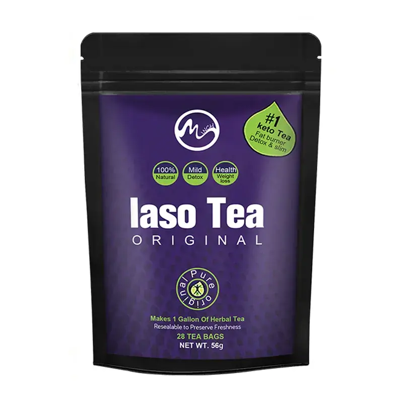 מפעל אספקת סיטונאי 28 ימים שטוח בטן צמחים דיאטת משקל אובדן תה Laso תה
