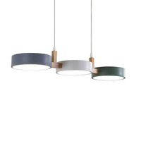 Lustre nordique avec base en aluminium, couvercle en acrylique, LED, télécommande, style moderne et simple, pour la maison, la chambre à coucher, la salle à manger, nouveau style
