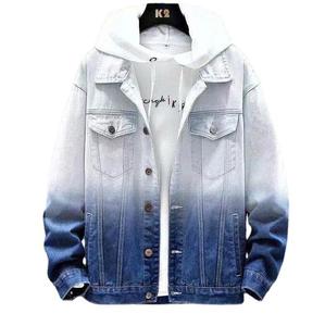 <span class=keywords><strong>Giacca</strong></span> di Jeans da <span class=keywords><strong>Uomo</strong></span> Primavera-Autunno Moda Casual Unisex Oversize con Effetto Tie-Dye Sfumato <span class=keywords><strong>Giacca</strong></span> da Lavoro Disponibile - Product Image 1