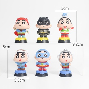 Figurines de bureau en PVC personnalisées OEM Crayon Shin-chan COS pour <span class=keywords><strong>League</strong></span> <span class=keywords><strong>of</strong></span> Legends, lot de 6 pièces, super-héros - Product Image 6