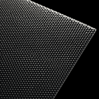 Plaque diffuseur prismatique KUNXIN PMMA UGR<19 2mm, alvéolée hexagonale concave anti-éblouissement 1220*2440mm RoHS
