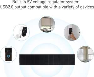 Petit <span class=keywords><strong>panneau</strong></span> <span class=keywords><strong>solaire</strong></span> 5W 10W 5V à haut rendement sur mesure SunPower mini <span class=keywords><strong>panneau</strong></span> <span class=keywords><strong>solaire</strong></span> pour stores motorisés sonnette de porte fenêtres - Product Image 6