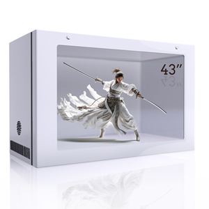 3D Hologram hiển thị 86 inch <span class=keywords><strong>LCD</strong></span> trong suốt giới thiệu hộp đồ trang sức Bảo tàng triển lãm video holobox với máy ảnh và mic - Product Image 4
