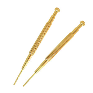 Engravable brass acupressure probe, manual acupressure <b>massage</b> stick. - Product Image 1