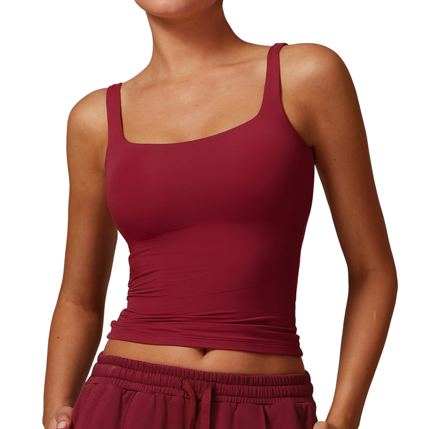 Liandong Lightweight Yoga Vest Quick-Drying Fitness Wear All-Match Running Sports Underwear Beautiful Back Design Plus Size